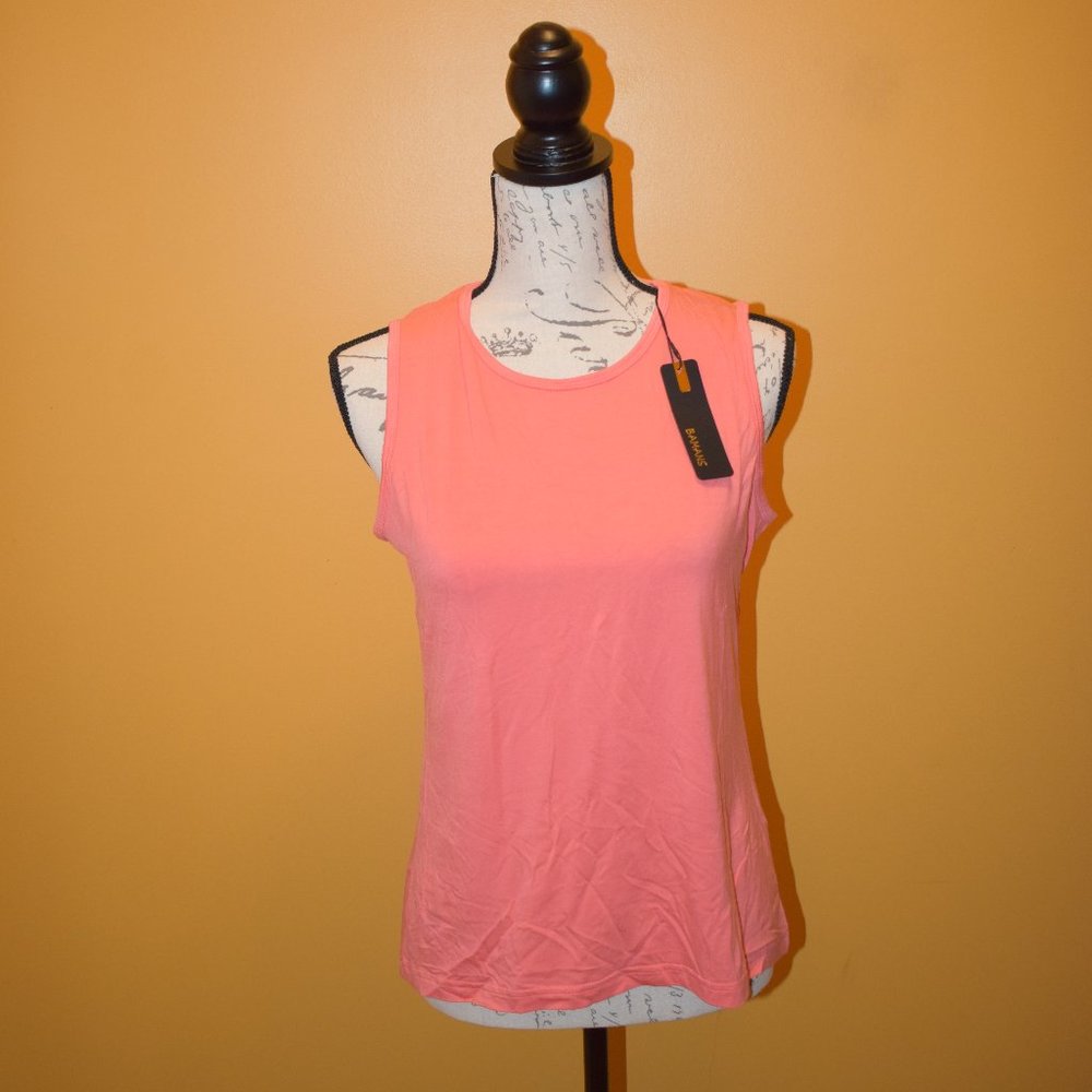 2/$20 NWT Bamans Workout Top Peach Lg